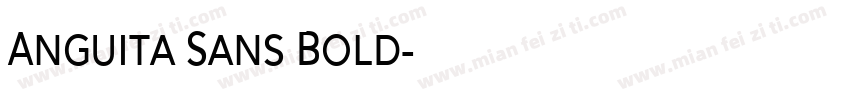 Anguita Sans Bold字体转换